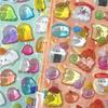 Latest Cartoon Family Ghost Adorable 3D Relief Crystal Decorative Stickers - Children's Stationery Scrapbook Creative Stickers