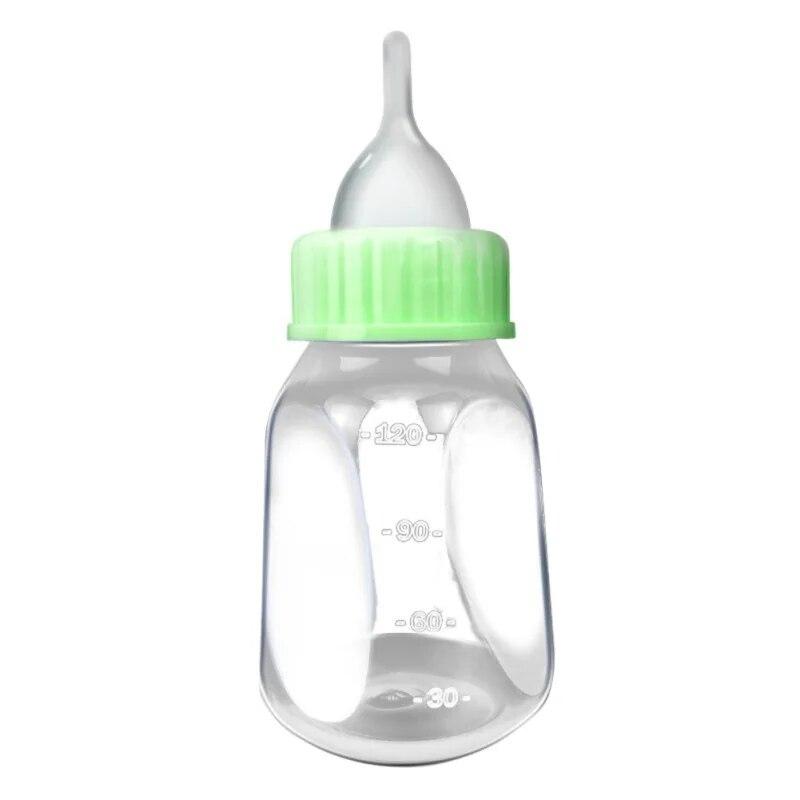120ml Puppy Kitten Feeding Bottle Set Pet Dog Cat Bady Nursing Water Milk Feeder With Cleaning Brush Newborn Cat Drinking Bottle