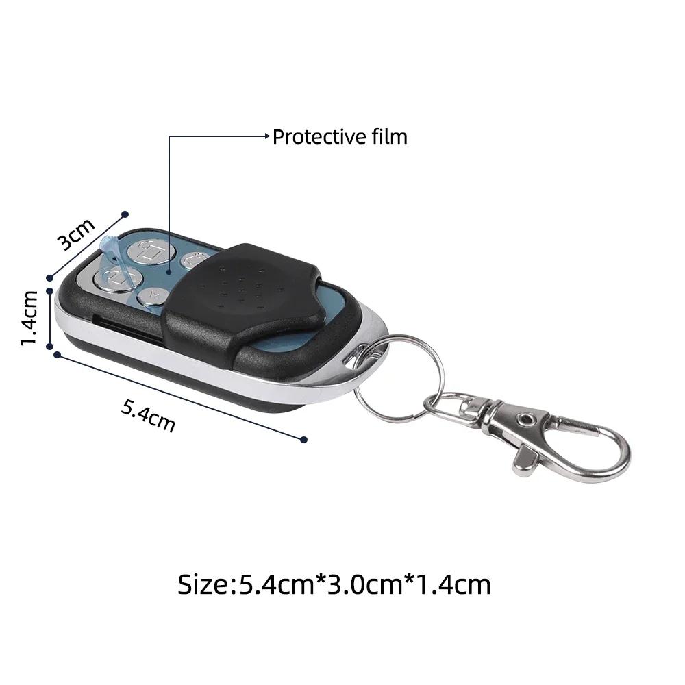 Remote Control 433MHz Car Key Garage Door Gate Opener Remote Control Duplicator Clone Cloning Code 4-Button Transmitter