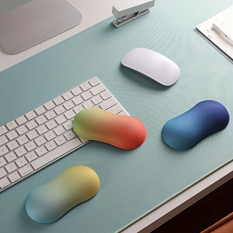 Atmungsaktives Gewebe Gel-Memory-Schaum Maushandgelenkauflage, Ergonomische Handgelenkstütze zur Schmerzlinderung, Komfortables Schreibtischzubehör für Zuhause
