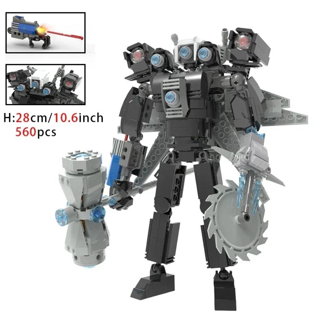 Moc Skibidi Toilet Action Figures Modello da costruzione Blocchi Camerman Titan Speakerman Surveillance Man TVMan Ragazzi Giocattoli per bambini Regali