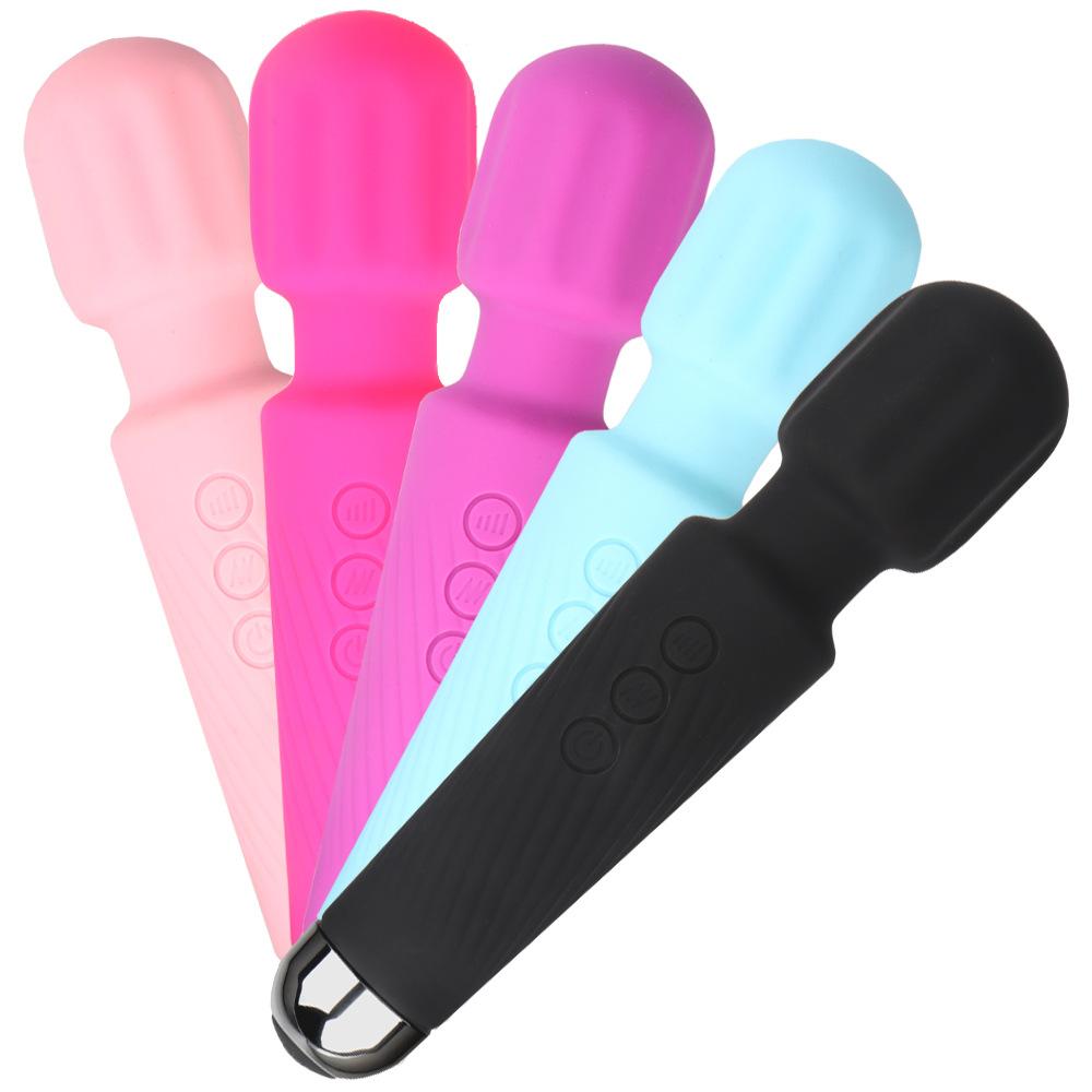 USB akumulator magiczna różdżka potężny masażer ciała wibrator do łechtaczki AV wibratory zabawki erotyczne dla dorosłych dla par produkty erotyczne