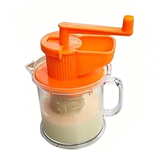 

Manual Citrus Juicer Portable Hand Crank Juicer with Fine Mesh BPA-Free Fruit Soy Milk Press for Home Travel Ergonomic Juice Extractor оранжевый