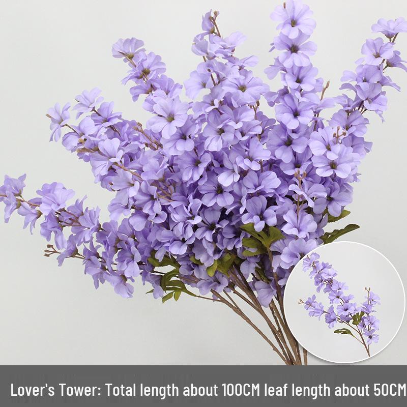 10-Piece Purple Series Artificial Floral Set: Ground Row, Aisle, and Burgundy Wedding Decoration Flowers