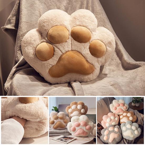 Cat Paw Pillow Quilt Blanket 3 In 1 Design Hands Warmers Thick