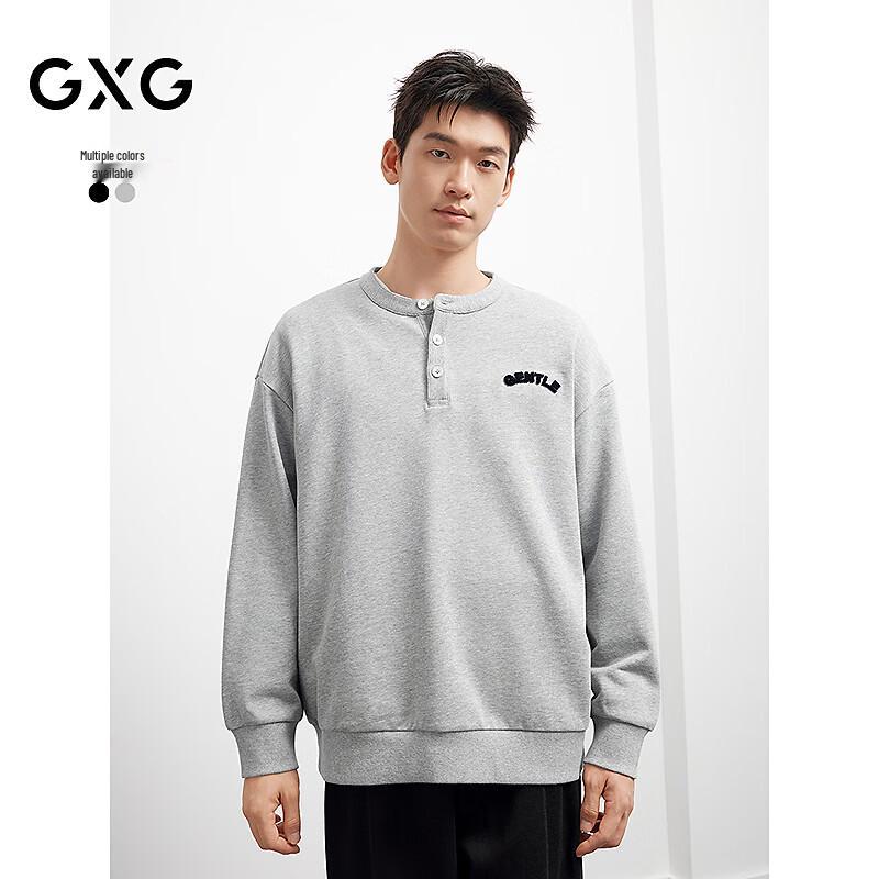 GXG Men s Henley Collar Sweatshirt S