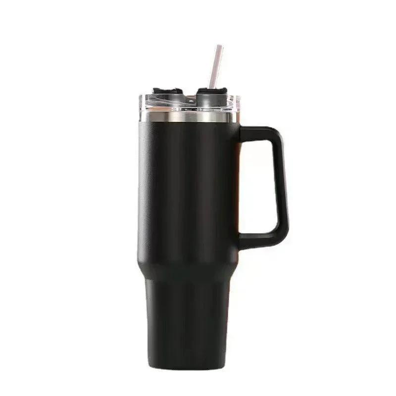 304 Steel Insulated Good Water Bottle Thermal Coffee Car Mug Cold Mugs Vacuum Flask with Handle Straw for Sport Gif