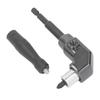 Right Angle Screwdriver Adaptor Aluminum Alloy 90 Degree Driver Attachment with ABS Handle for