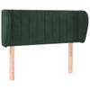 Day and Night - Day and Night Dark Green Velvet Headboard 103x23x78/88 Cm