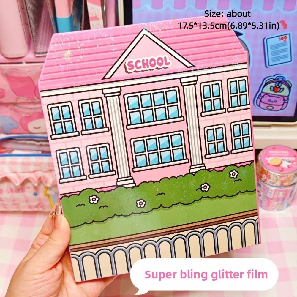 Cute PET Quiet Book Stickers Handmade Educational 3D Sticker Book Cartoon Cartoon DIY Stickers for Children
