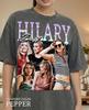 Hilary Duff 90-tals Vintage Retro Bootleg T-shirt, 2000-tals Popikon Grafisk T-shirt, Tonårsstjärna Nostalgi Fanpresent
