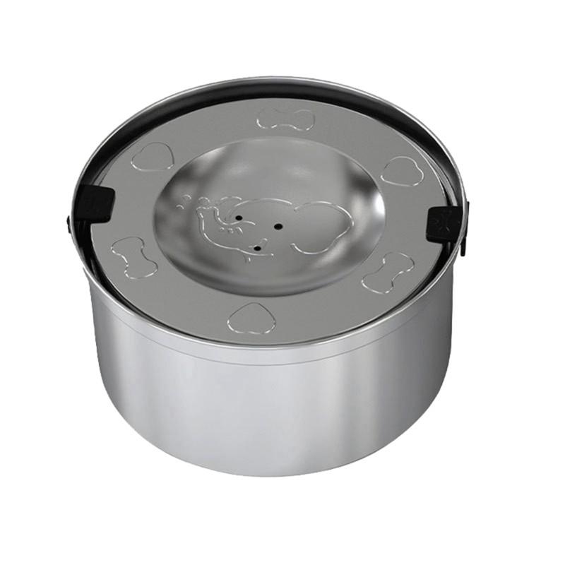 

Floating Anti-Splash Design Stainless Steel Pet Water Bowl, Large Capacity For Dogs And Cats