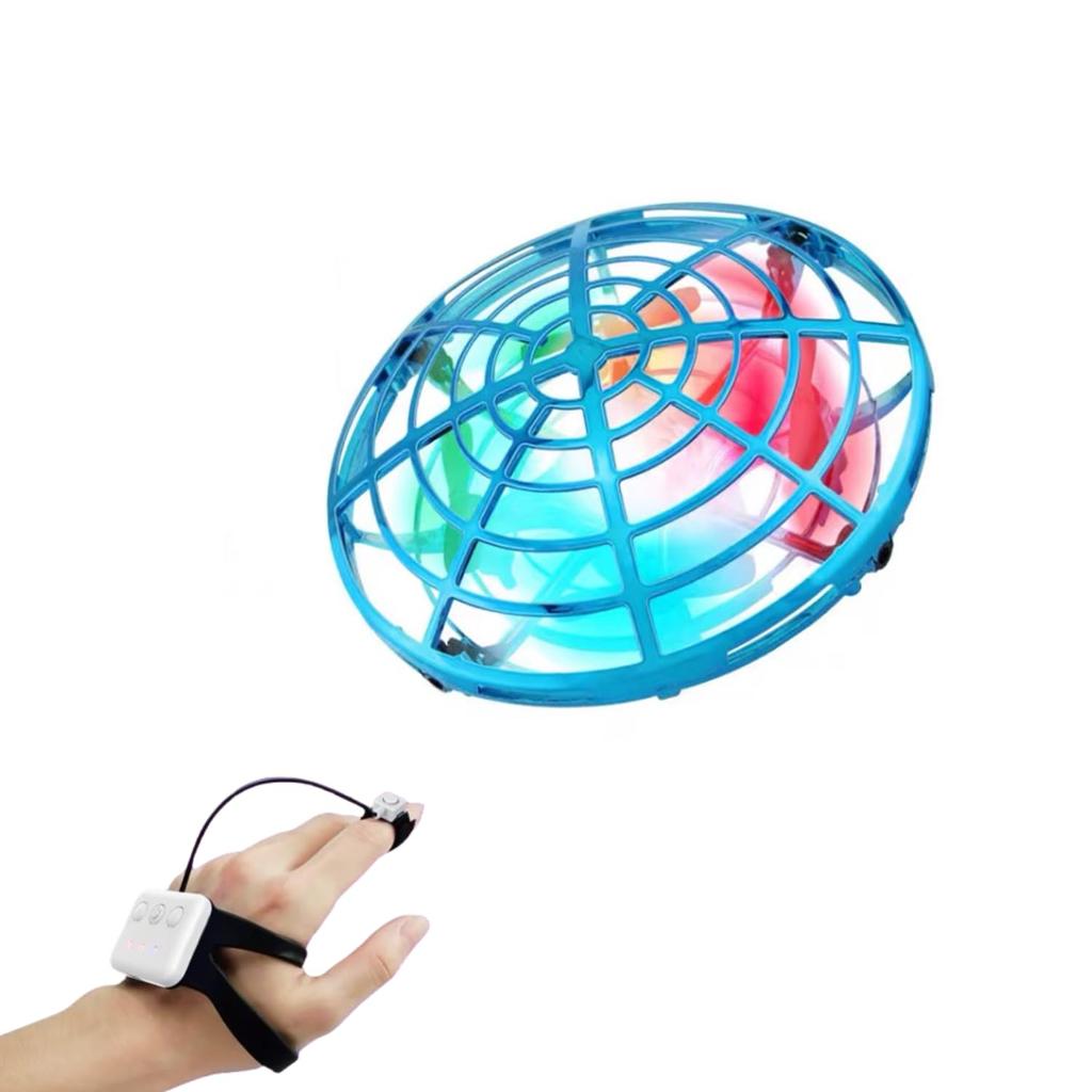 Flying Ball UFO Toy with LED Automatic Obstacle Gesture Indoor Gyroscopic Spherical and Perfect for and Birthday Christmas Present Lights, Avoidance,
