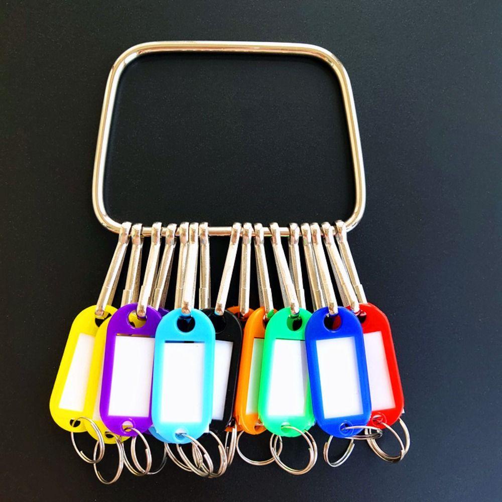 

16/26/36 шт. Прозрачное окошко для ключей с номерными знаками. Классификация брелоков для ключей. Trapezoid-16 tags