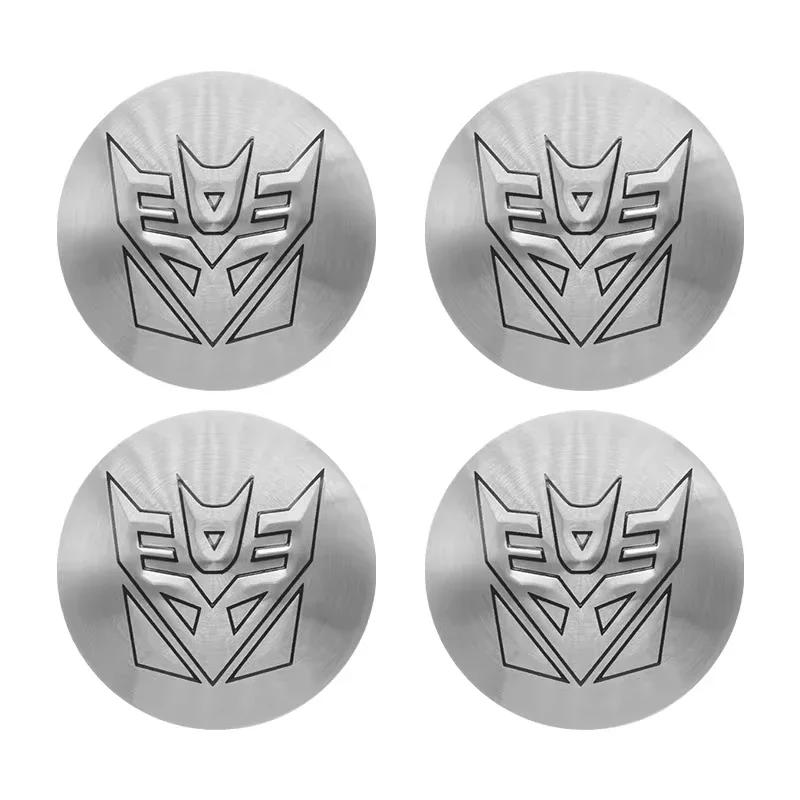 4PCS 56MM 60MM Autobot Emblem Uiversal Car Wheel Center Hub Cap Rim Cover Sticker