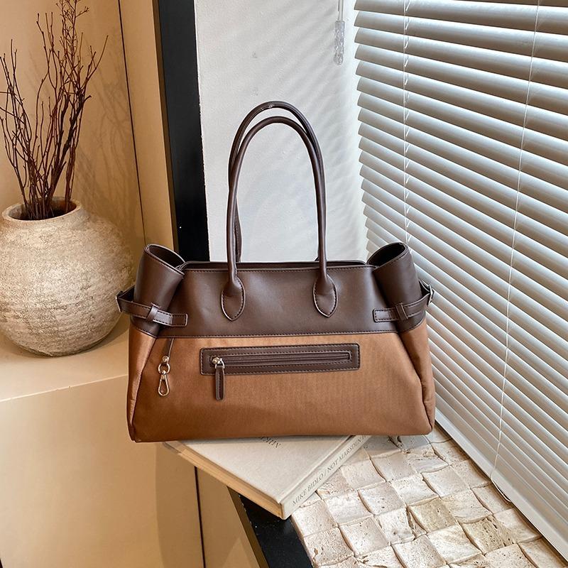 Bolso vintage de gran capacidad para mujer, nuevo bolso de hombro informal para ir al trabajo, bolso de mano portátil de moda