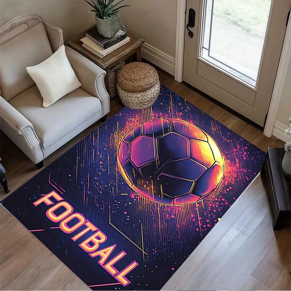 1pc soccer ball rug home carpet design for office decor gift living room bedroom