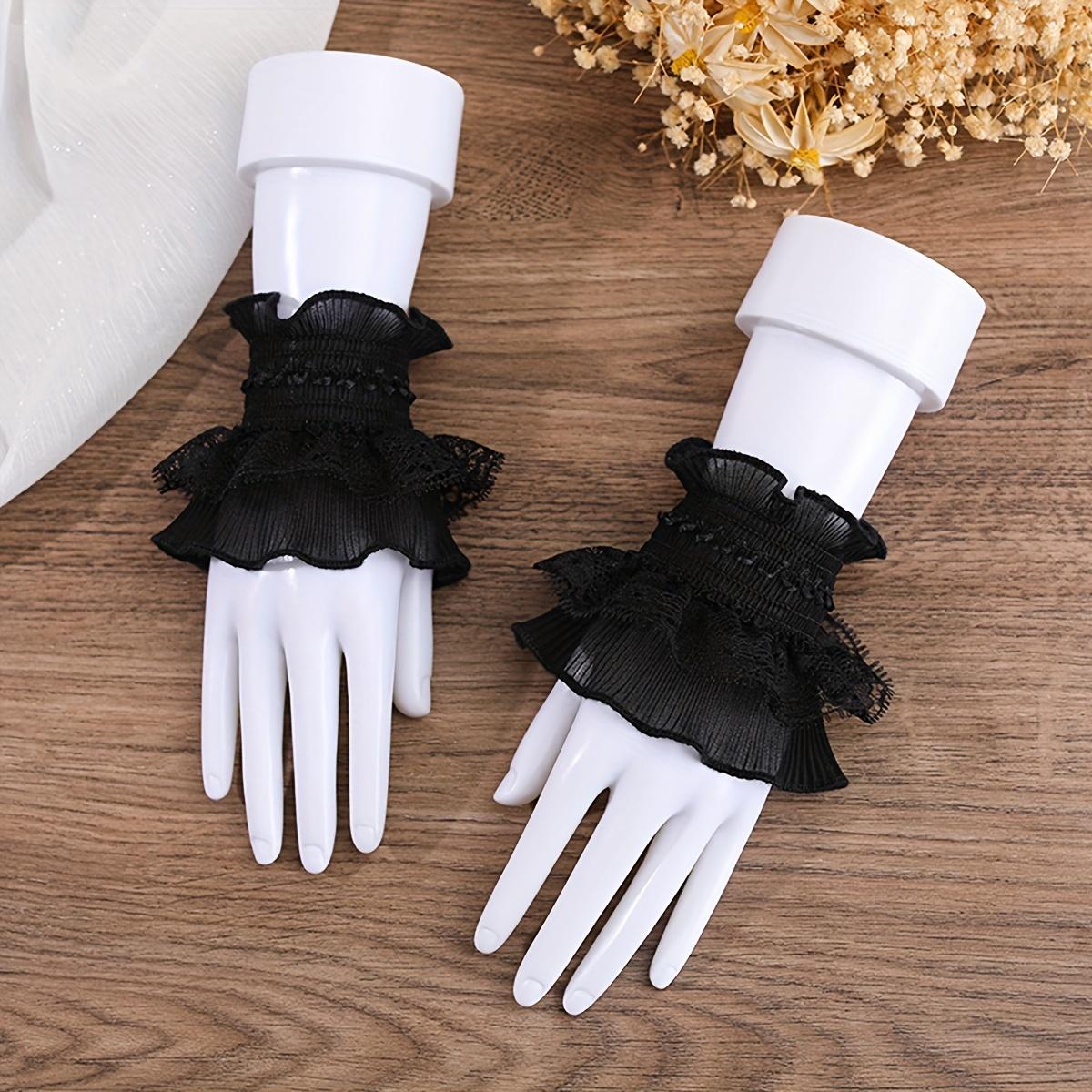 

Элегантное винтажное кружевное ожерелье-воротник, регулируемый эластичный съемный чокер, женская модная бижутерия для повседневной носки, на праздник