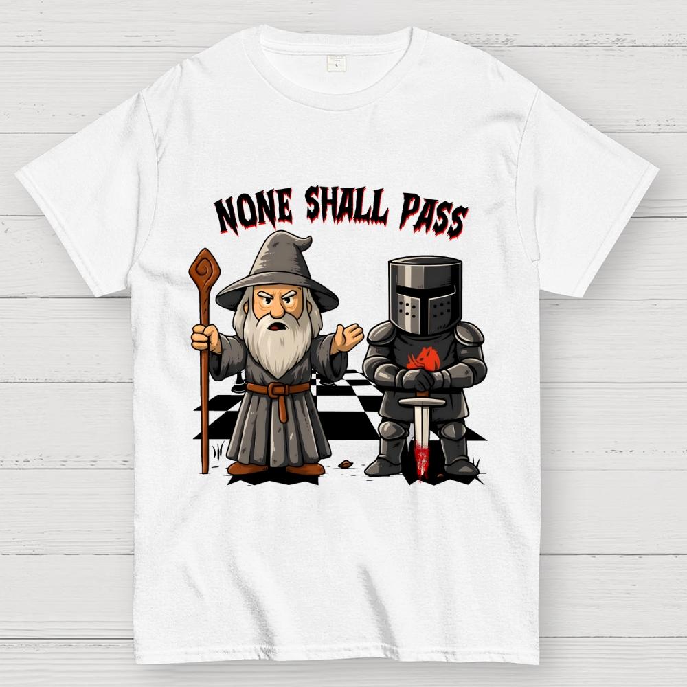 None Shall Pass Cotton Summer Casual Cool Loose T-Shirt