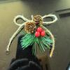 Christmas Velvet Bow & Bell Hanging Ornaments Door Decor