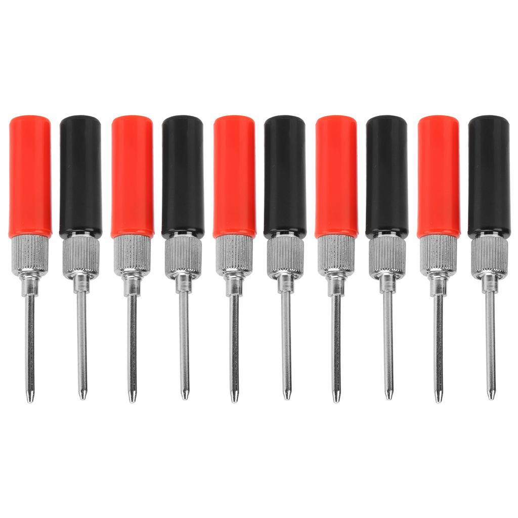 5 Set Test  Probe Pins Multimeter Solderless Needle 2mm J.30014 30VAC?60VDC 24A Red Black