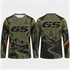 GS Adventure Ралли Дакар Мотоцикл Футболка с длинным рукавом Мужская Горная Дорога Печать Карты Мира Езда на Мотоцикле Байкерские Топы Майка