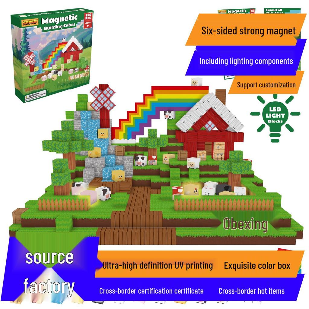 Mine Cave Magnetic Building Blocks: Aobei Star Toy for Children