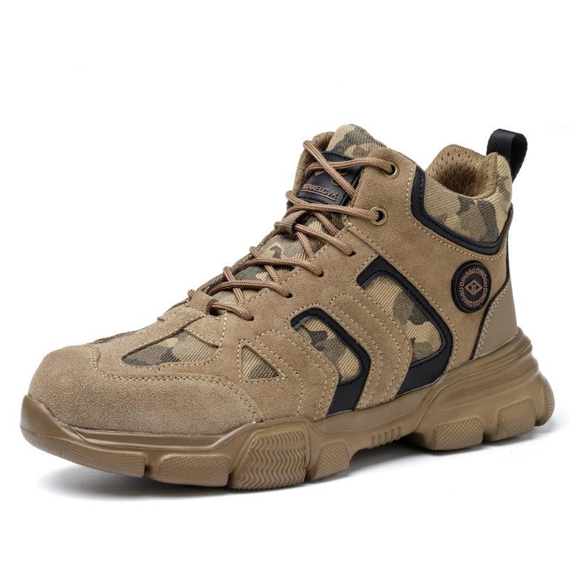 Plus Sise 38-48 Men Safety Shoes Lightweight Indestructible Work Sneakers Anti-smash Steel Toe Protective Safety Boots