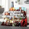 1 buc. Pătură moale din flanelă Grand Theft Auto cu imprimeu de designer O pătură confortabilă pentru toate anotimpurile, perfectă pentru canapea, pat, birou
