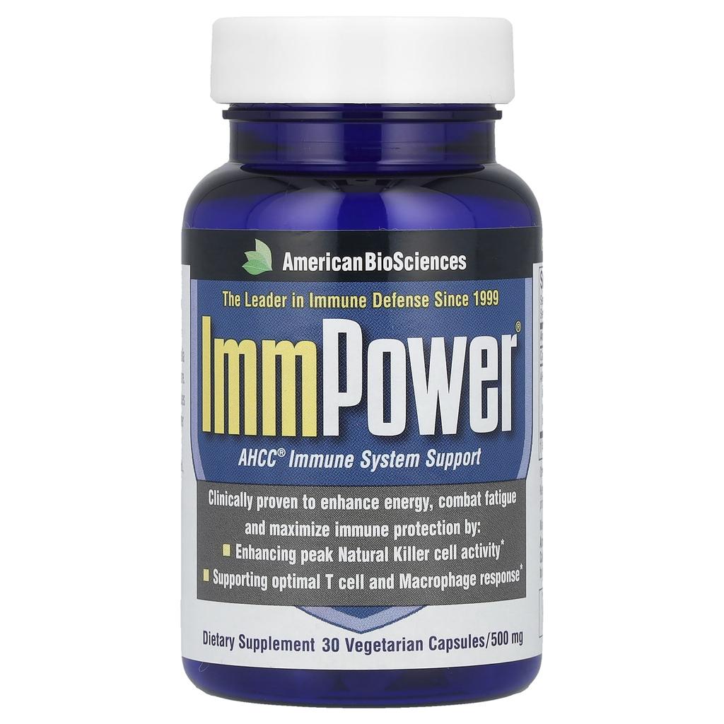 Immpower®, Ahcc® Immunhelsebooster, Vegetabilske kapsler 30