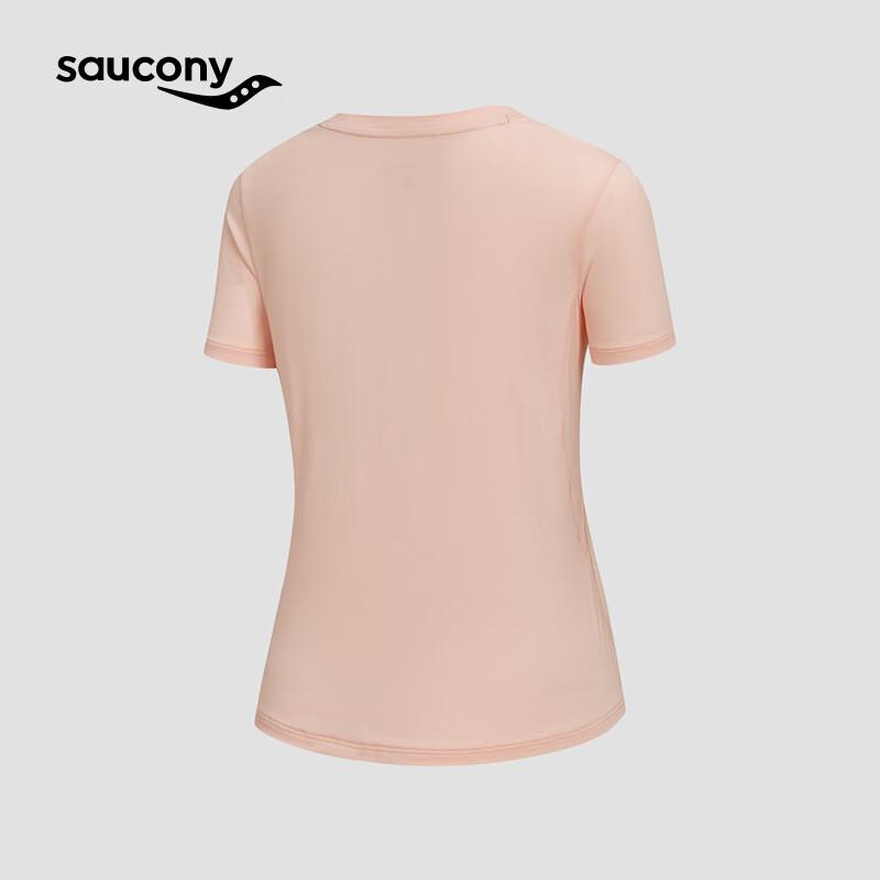 Saucony Women's Slim Fit Breathable Knit Short T-Shirt