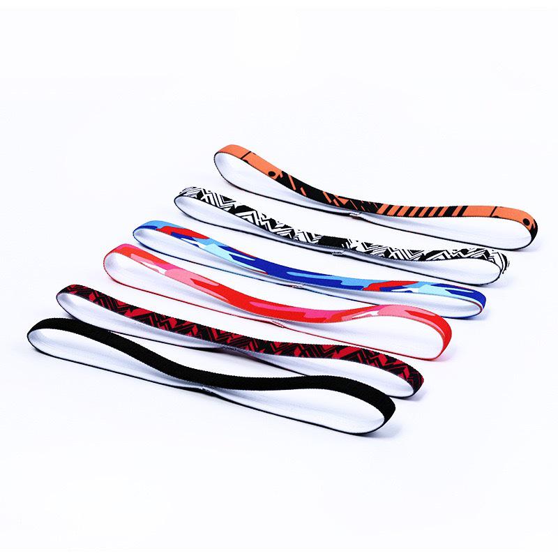 

Unisex Customizable Sweat-Wicking Sports Headband - Thin, Absorbent, and Comfortable Fitness Hairband Black & Red Stripe