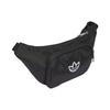 Adidas Originals Top Zipper Closure Recycled Nylon Crossbody Waist Bag Unisex bags Black IJ5007
