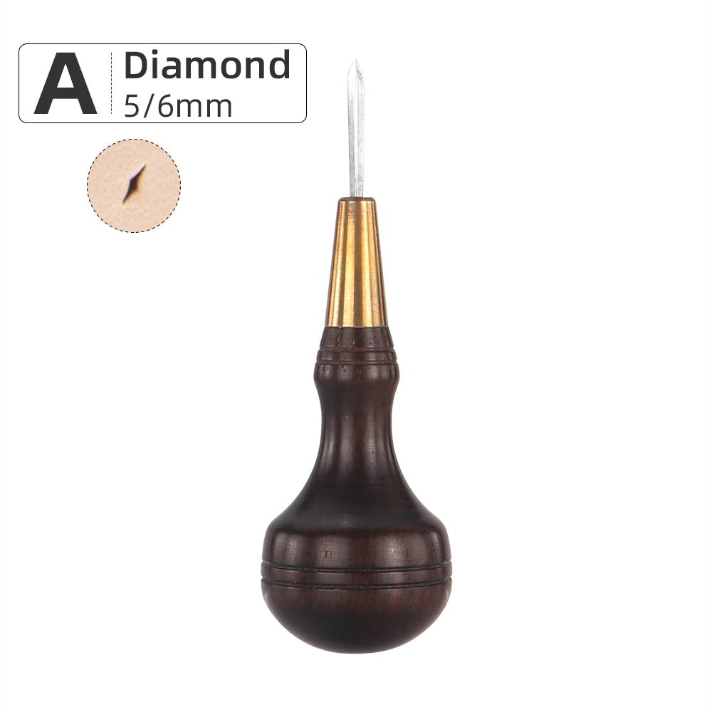 1pcs Leather Hole Punching Awl, Leather Sewing Stitching Hole Cutting Tool, Manual Leather Punch Carving Handicraft Tool
