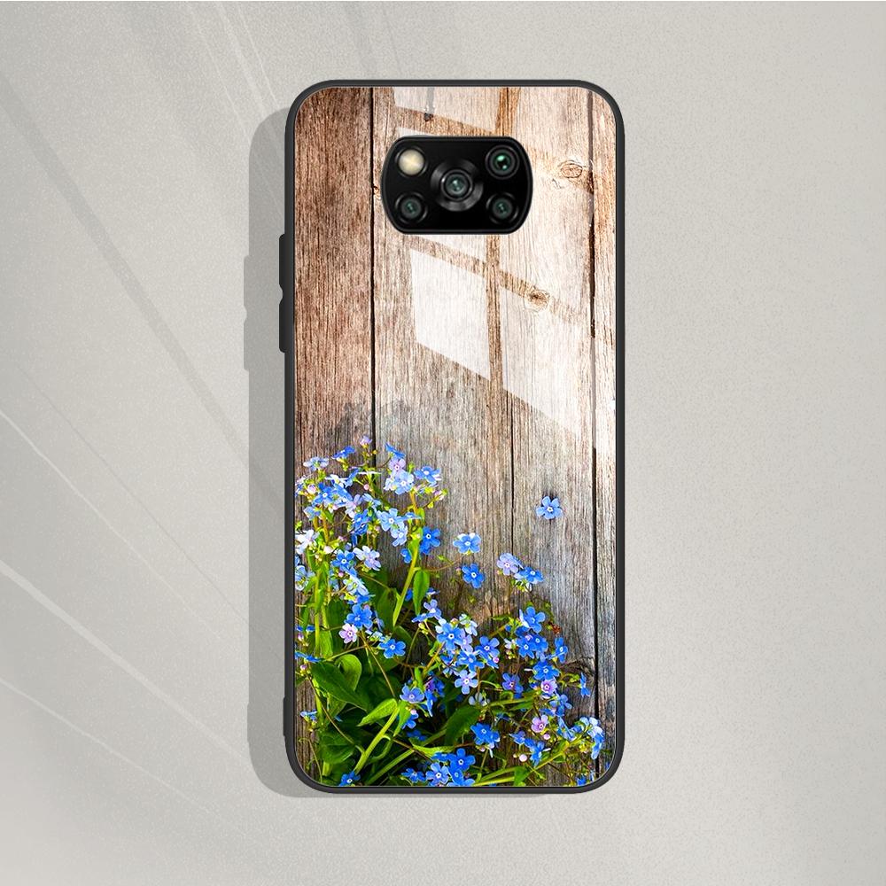 For Xiaomi Poco X3 X 3 Pro NFC X3Pro Pocox3 Pro Stylish Painted Cover Tempered Glass Phone Case For Poco X3 Pro Back Cover Coque