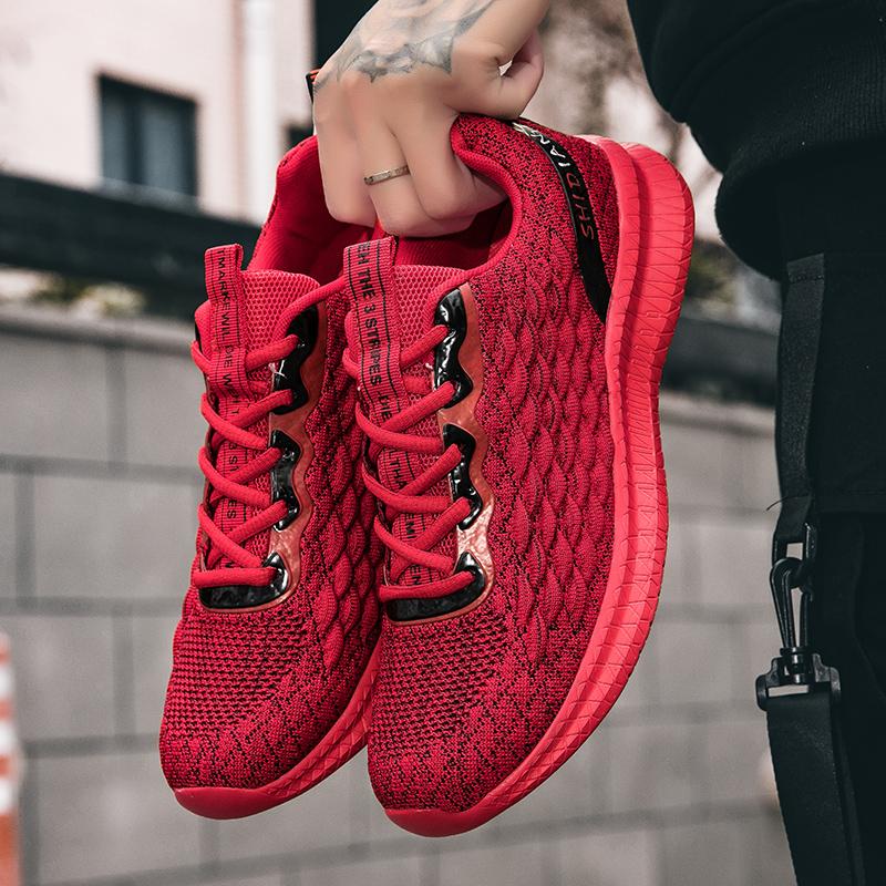 Men's Casual Sports Shoes Lightweight Outdoor Men Vulcanized Shoes Anti-Slip Flexible Mens Running Shoes Comfortable Tennis