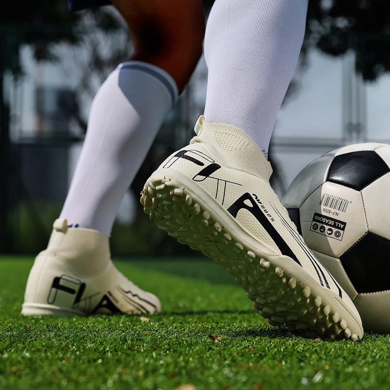 Kinder/Herren Socken Mund Fußballschuhe Gummi Weiche Sohle Kurzen Nagel Kunstrasen Leder Jugend Kinder Fußballschuhe