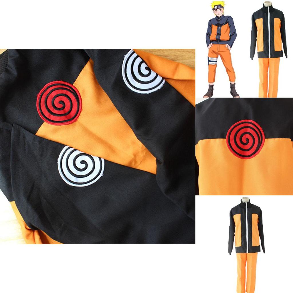 Premium Quality Naruto Uzumaki 2nd Shippuden Cosplay Costume Coat And Pant Fashion Uniform For Anime Enthusiasts