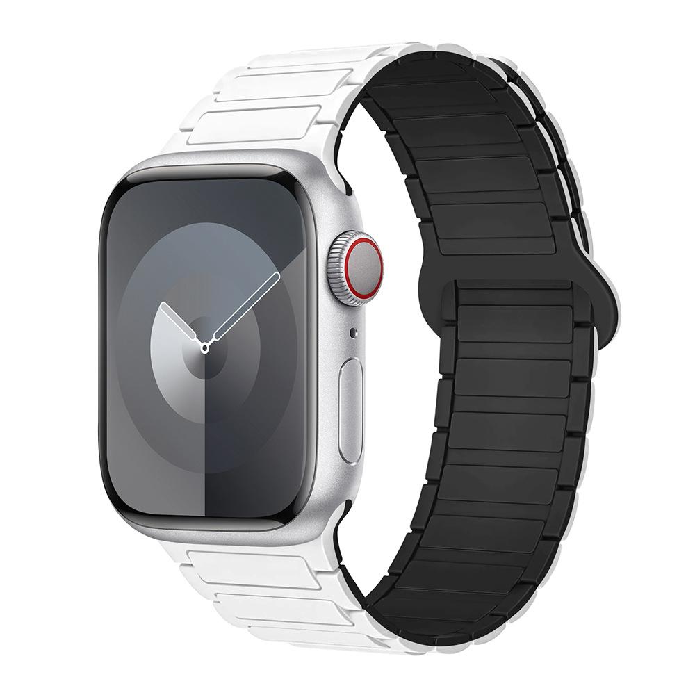 For Apple Watch Straps: 1-11 Generations / Ultra3 / SE3 Second Generation - Three-bead Silicone Magnetic Adhesive Straps
