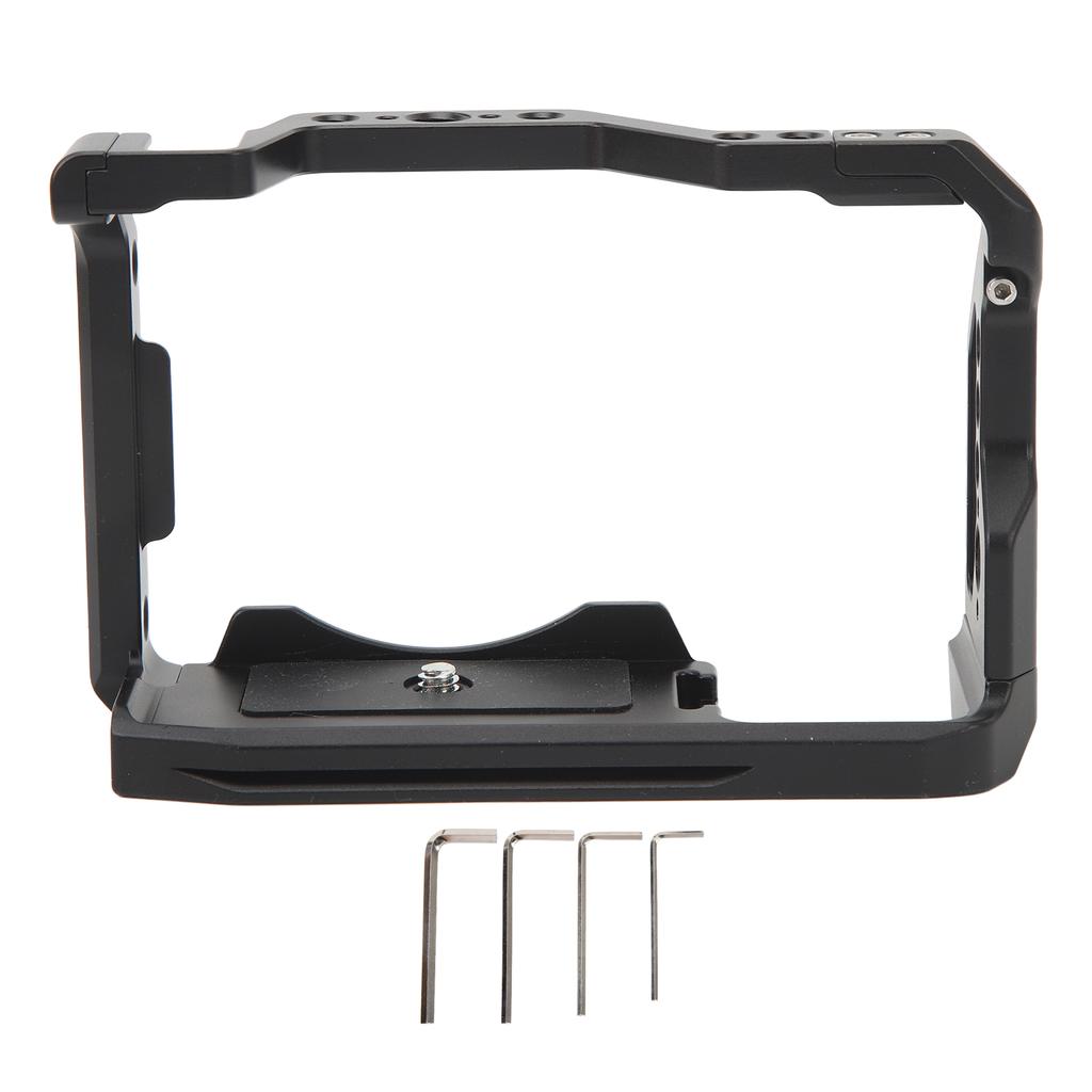 Camera Cage Aluminum 14inch Screw Hole 38inch Threaded Hole Cold Shoe Port for Arca 38MM Slide