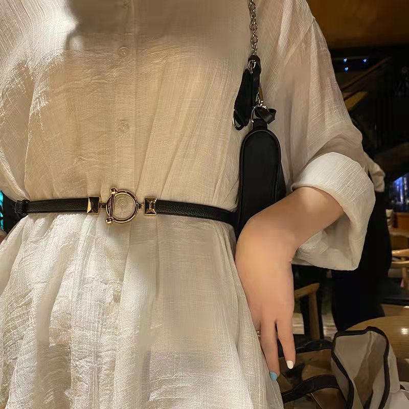 The Slender Waist Belt for Women, Summer Waist Chain Accessory, Dress, Suit, Cinched Waist, Versatile, Adjustable Waist Seal Belt