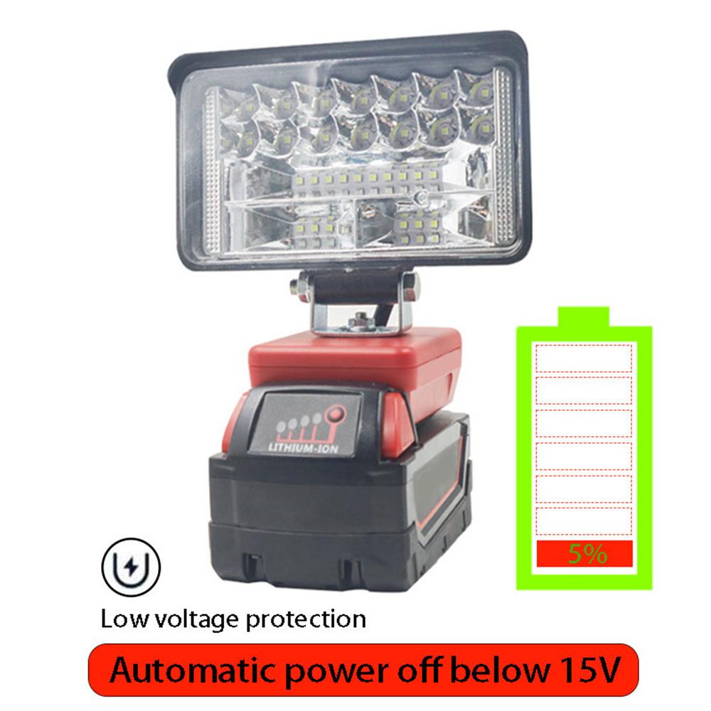 Wireless LED Work Light 4inch 34LED 5400LM  for Milwaukee Cordless M18 18V Battery