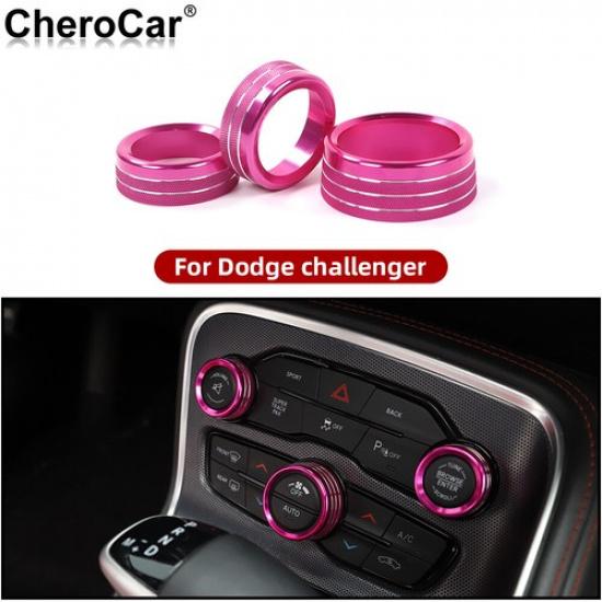 3X Air Conditioner AC Radio Switch Button Knob Trim For Dodge RAM 1500 2012-2017