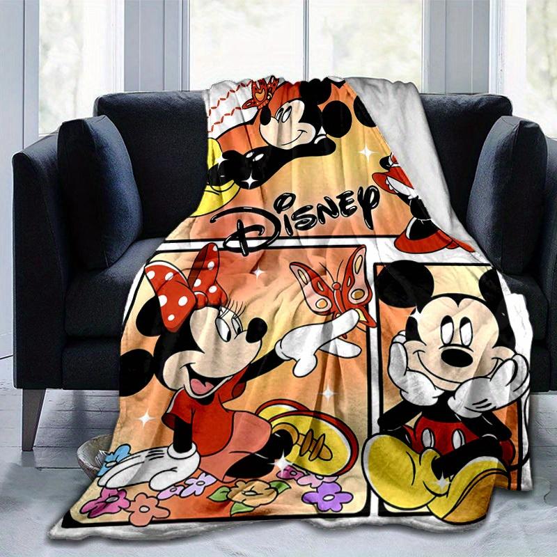 1pc, Disney Home Decor: Cozy Mickey & Minnie Mouse Flannel Throw Blanket Perfect Gift for Bedroom, Living Room, Travel, Camping, Car