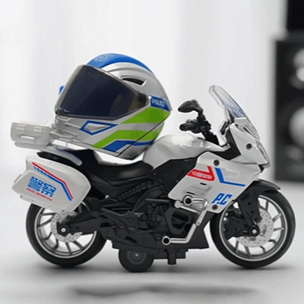 Transforming Helmet Simulated Motorcycle Rider Doll Movable Figurine Model  Desktop Ornament
