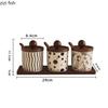 Ceramic Seasoning Box Set Seasoning Bottle Kitchen Spice Jar Salt Shaker Spice Bottle Sugar Bowl Food Organizers Seasonings Tool