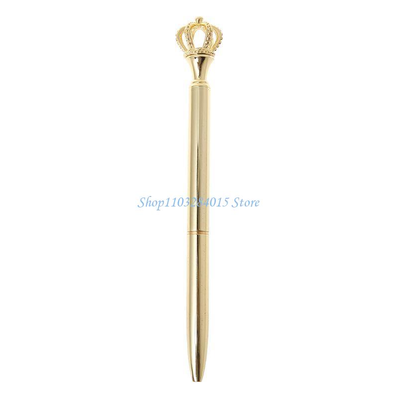 R6FF Metal Ballpoint Pen Business Signing Pen Twist Action Smooth to Write for Office School Hotel Reception