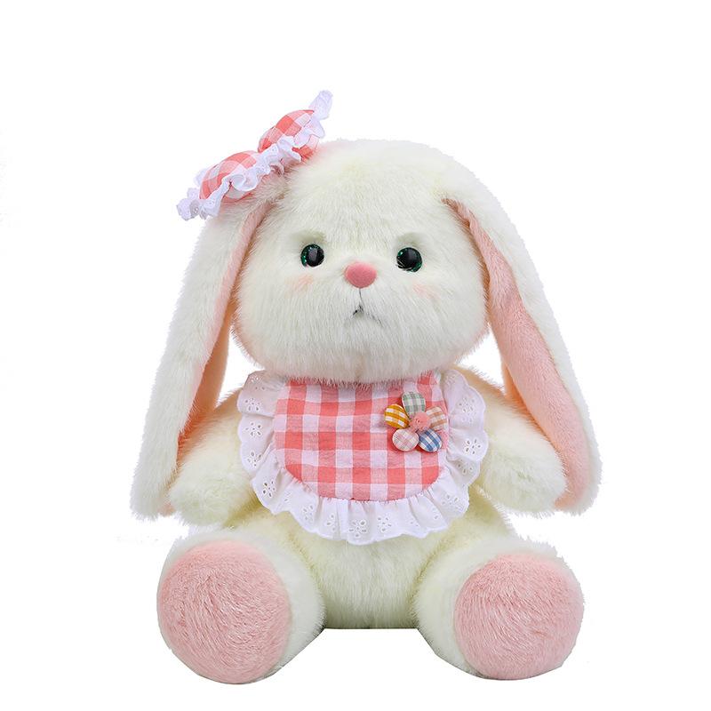 Long Eared Rabbit Plush Toy Bib Rabbit Doll Girl Birthday Valentine'S Day Gift Large