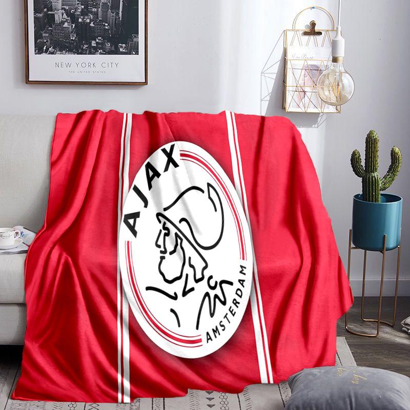 Coperta Plaid Ajax Amsterdam Coperta in Flanella Peluche per Divano Letto Regali per Uomini Donne Coperta da Viaggio Picnic Regali di Natale per Fan