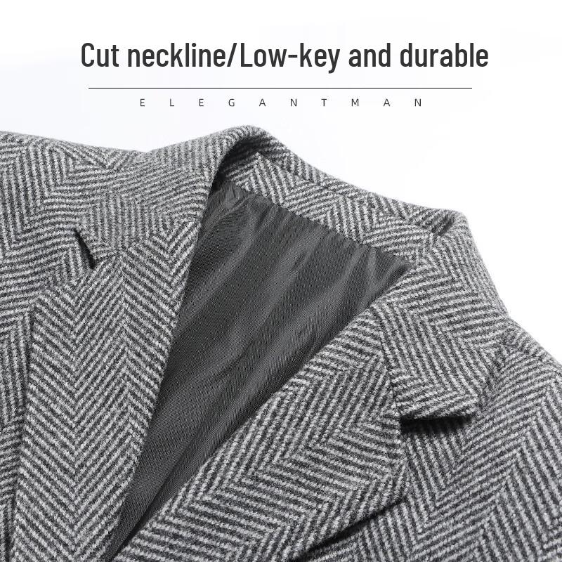 Pierre Cardin Men's Wool Blend Business Casual Suit Jacket